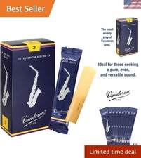 SR213 Alto Sax Traditional Reeds Strength 3; Box of 10