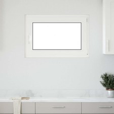 Basement Window RISOR 90x60 cm Tilt & Turn DIN Right White vidaXL