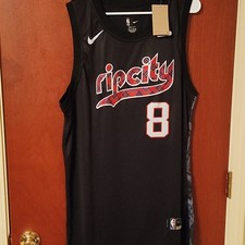 Nike Portland Trail Blazers Avdija #8 NBA Basketball Jersey Rip City Black