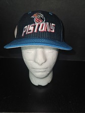 Detroit Pistons Basketball Vtg Cap Hat Logo Athletic MADE in USA NEW Snapback