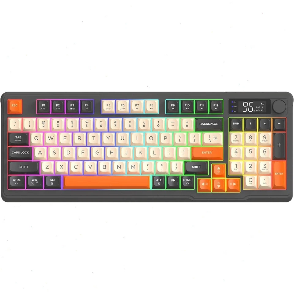 T96 Wireless 2.4G RGB Membrane Gaming Keyboard and Optical Mouse Set 4000 DPI - Image 2 of 4