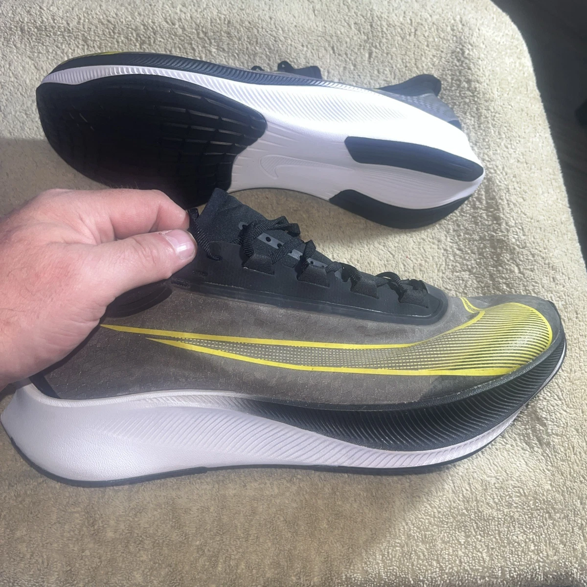 Nike Zoom Fly 3 Black Opti Yellow for Sale | Authenticity