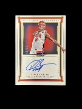 2015-16 Panini National Treasures Vince Carter Team USA Auto /25 Super Rare