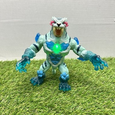Mr Beast Cryo Lab Mystery Collector Action Figure Light & Sound Tiger Light Blue