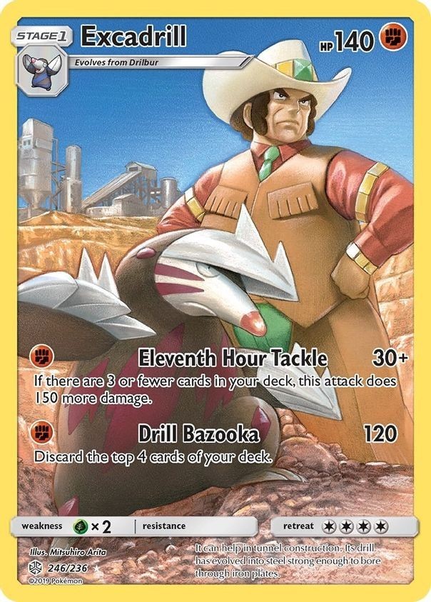 Excadrill - 246/236 - Pokemon Cosmic Eclipse Sun & Moon Secret Rare Card NM