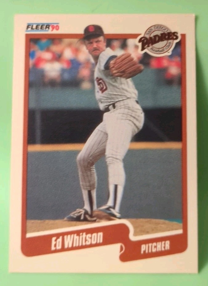 1990 Fleer - Ed Whitson #171 - San Diego Padres 
