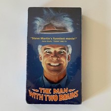 THE MAN WITH TWO BRAINS (1983) Factory Sealed VHS Steve Martin Sci Fi Comedy