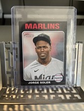 2024 TOPPS HERITAGE BLACK MINI JORGE SOLER #D 03/50