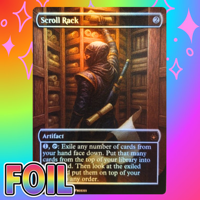 Scroll Rack FOIL Proxy Card with Custom Ninja Fantasy Art Design