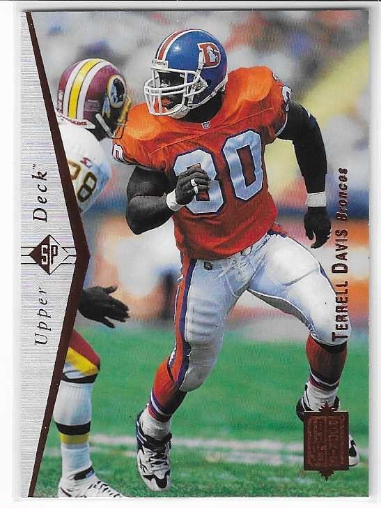 1995 SP #130 Terrell Davis RC Denver Broncos