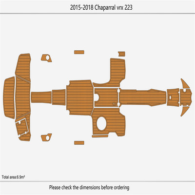2016 Chaparral 223 Vortex VRX Swim Platform Cockpit EVA Foam Teak Deck Flooring
