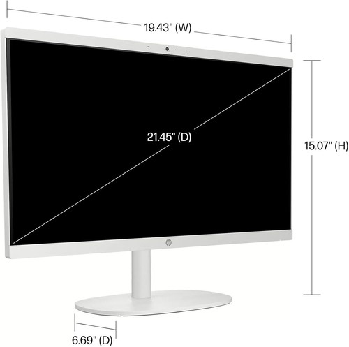 2025 HP All-in-One 21.5"Desktop Computer,Win11Pro,Intel Celeron, 16GB RAM,512GB - Picture 6 of 7