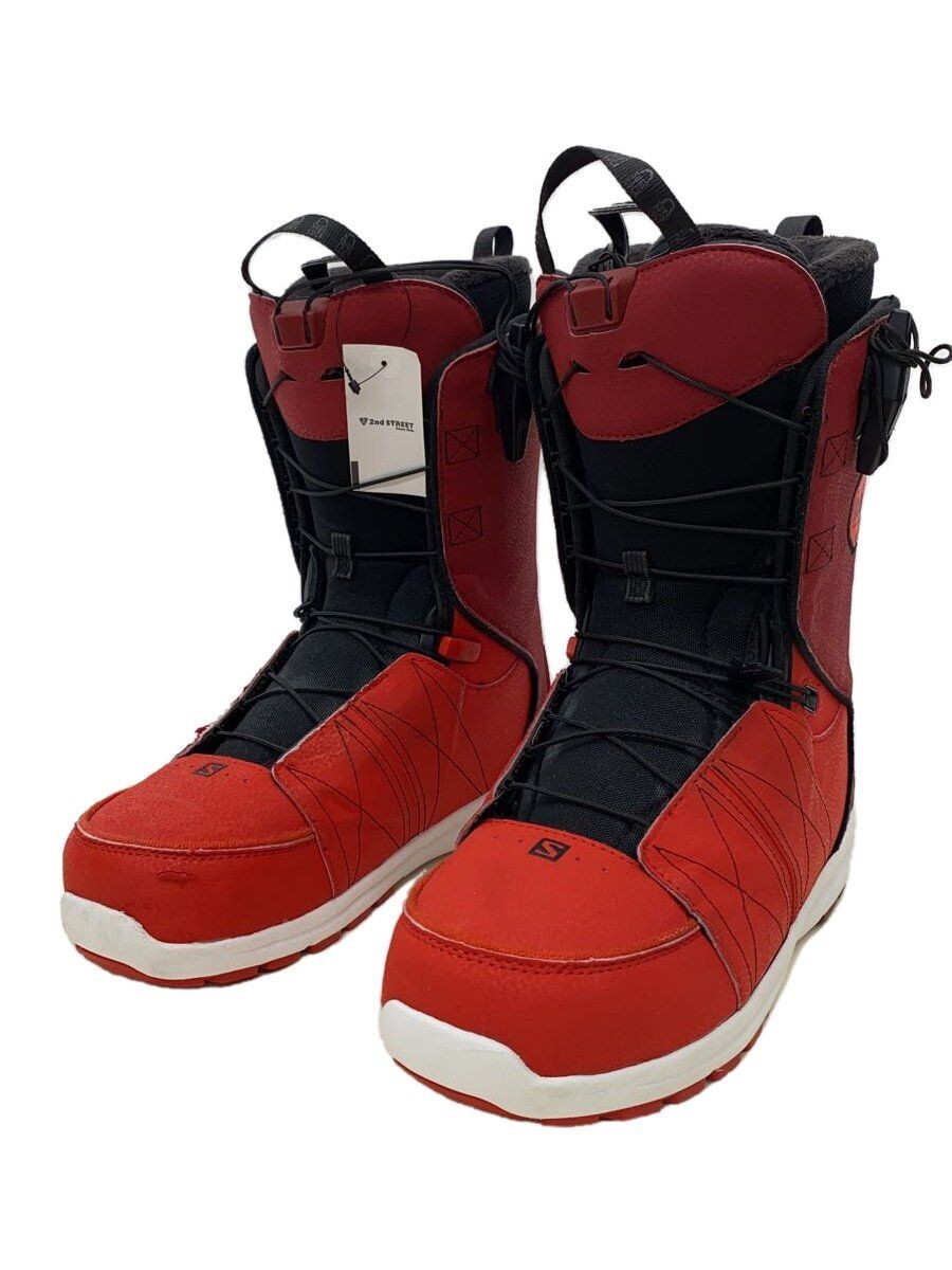 Stivali da snowboard Salomon 27 5 cm corsa rapida ROSSO usati