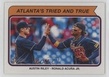 2023 Heritage High Number Combo Cards Austin Riley Ronald Acuna Jr Acuña 1ht8