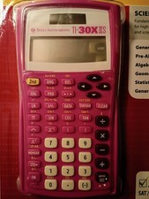 Nuovo! Texas Instruments TI-30XIIS Calcolatrice Scientifica Batteria Solare Rosa