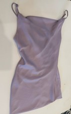 Urban Outfitters Slip Dress Small Lavender Cowl Neck Strappy Satin Feminine