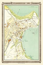 JIGSAW MAP of SCARBOROUGH from the 1898 Royal Atlas  - 1000 Piece PUZZLE
