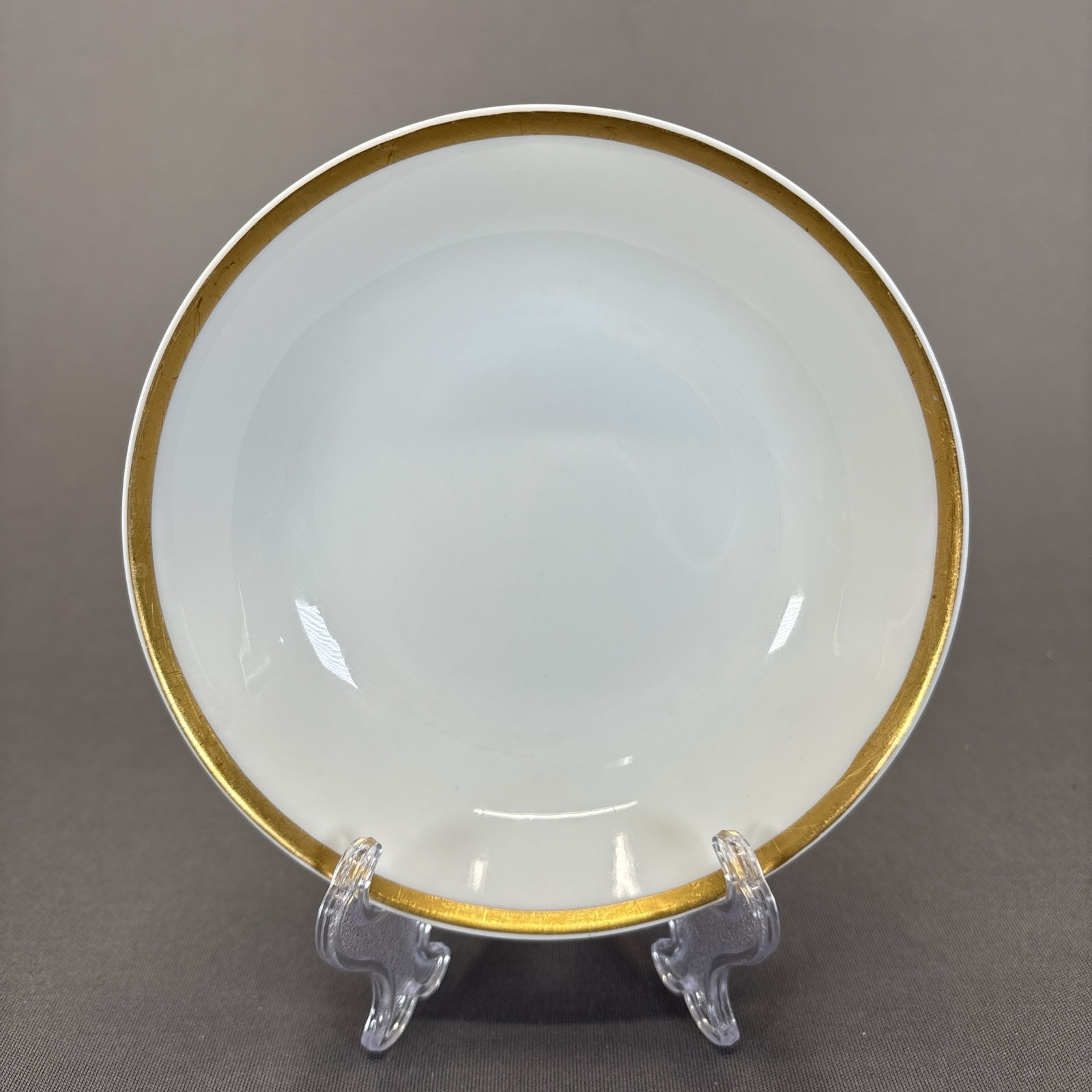 Haviland Limoges Berry Dessert Fruit Bowls Replacment 5" White Gold Trim