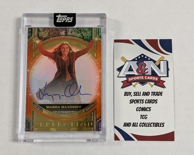 Elizabeth Olsen Auto Topps Marvel The Collector Wanda Maximoff Perfection /25