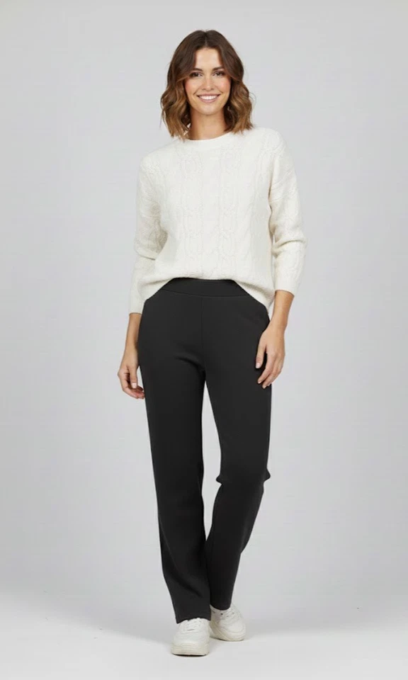 Ladies Marks Per U** Jumper Long Sleeved Mohair Blend Cable Knit Soft  Sweater - Image 2 of 4