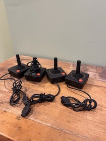 Atari 2600 *UNTESTED* With 4 Controllers & 4 Paddle Controllers, Additional Wire