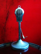 Vintage 1950's Turner 9X crystal microphone w accessories prop display 22D 33D