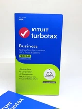 NEW TurboTax Business 2024 Federal E-File LLCs Corporations, Partnerships SEALED