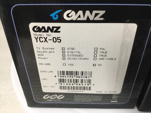 GANZ YCX-05 Series Security Color Camera W/ 2.8-12mm 700TVL WDR Day/Night NEW! - Picture 22 of 23