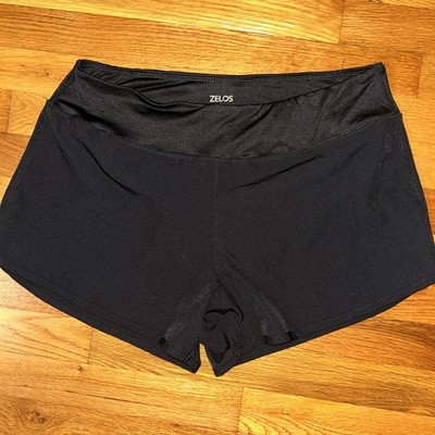 Zelos Women s Work Out Shorts with Inner Lining Size Large Black