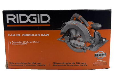#ad RIDGID 15 Amp 7 1 4 in. Circular Saw R32051 New with package distress $87.99