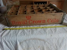 Vintage Rare Style Wood RC Royal Crown Cola Crate 24 Bottle count Lot 25-37-15