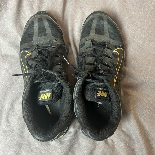 Nike Reax 8 TR Size UK 10 Trainers Mesh Black Metallic Gold Mens 621716-020 - Bild 5 von 6
