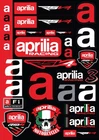 Motorcycle Stickers Decals for Aprilia Racing RSV4 Set 1 Vinyl Laminated