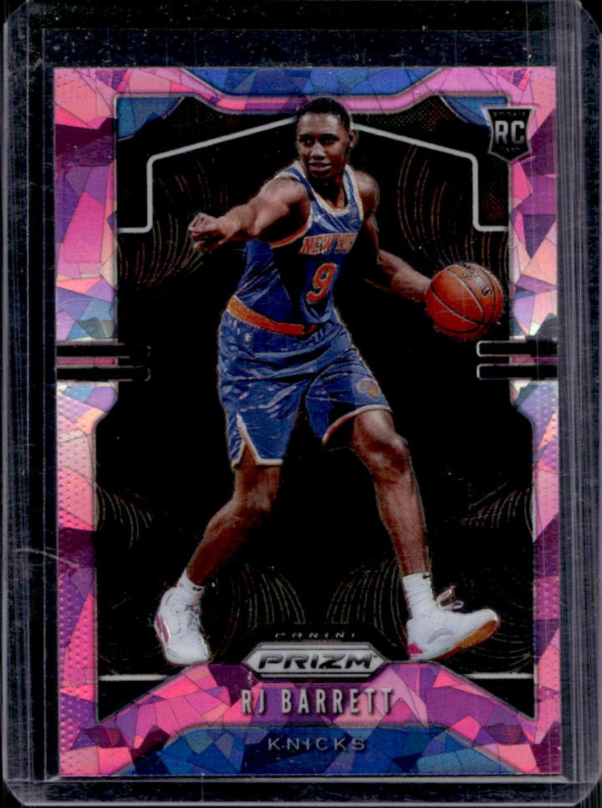 2019-20 Prizm RJ Barrett RC Prizms Pink Ice Rookie #250 Knicks