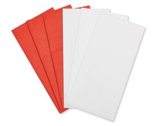 Bulk Red White Tissue Paper 125 Sheets 20" x 20" for Gift Bags Crafts