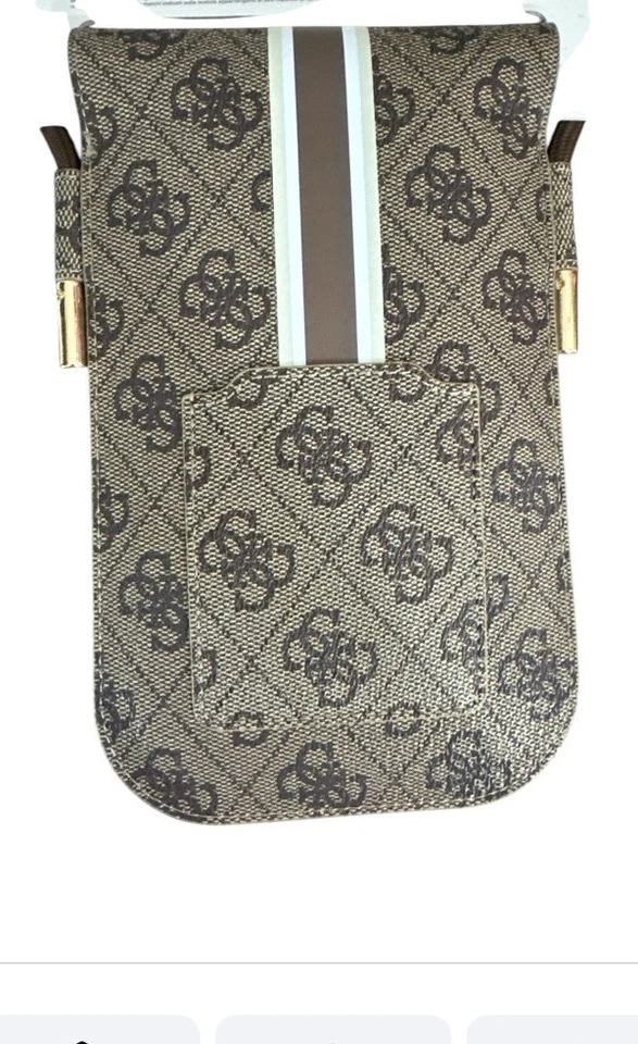 Nuevo Bolso de Mano Guess Phone Marrón,Logo,Talla 7.5"×4.7"  Foto 4 de 4