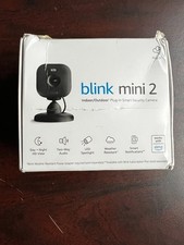 Blink Mini 2 Indoor/Outdoor Plug-In Smart Security Camera Black NEW SEALED