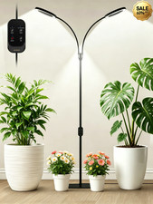 LED Full Spectrum Adjustable Height and Timer Grow Light for Plants Flowers
