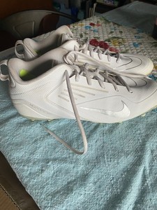 Nike White Alpha Huarache Men’s Lacrosse Cleats Size 13