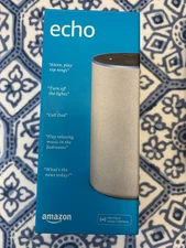 Amazon Echo (2nd Generation) Smart Assistant - Sandstone Fabric