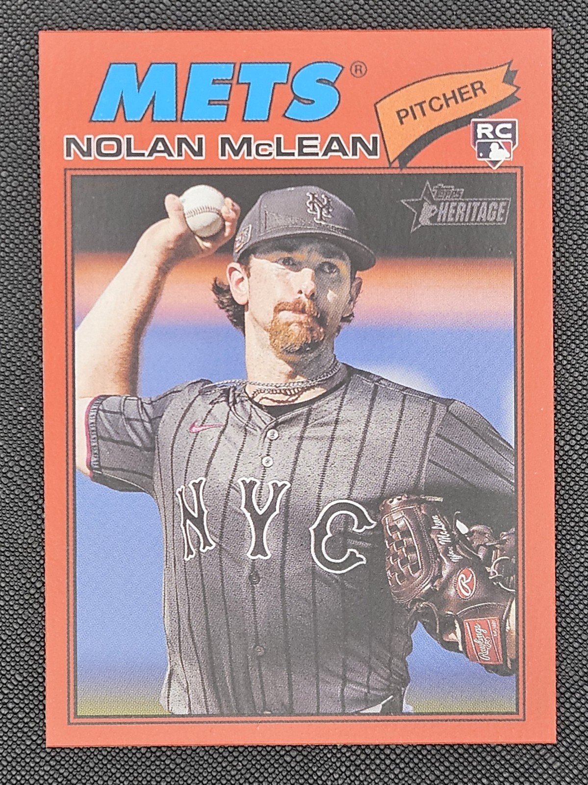 2026 Topps Heritage Nolan McLean #150 Rookie Red Border - New York Mets