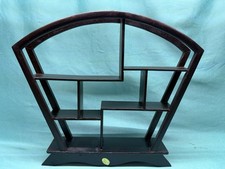 Vintage Wooden Trinket Display Shelf