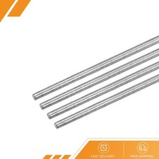 4 x Fully Threaded Rods M4x300mm 0.7mm Pitch 304 Stainless Steel Right Hand