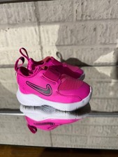 Nike Flex Runner 3 Baby/Toddler Shoes FN1478-602, Laser Fuchsia/Black Size 5C