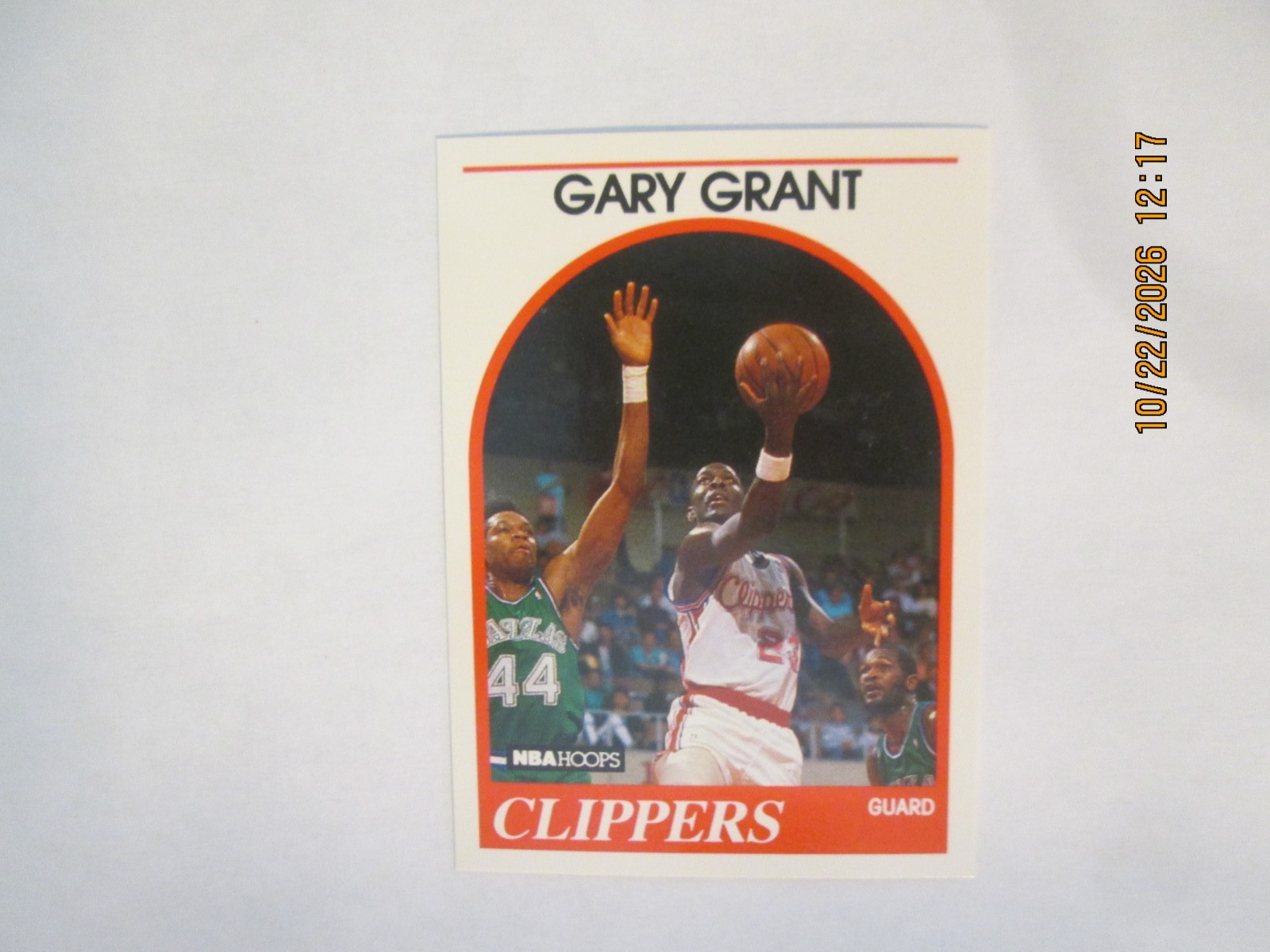 GARY GRANT CLIPPERS 1989-90 NBA HOOPS  BASKETBALL ROOKIE CARD #274