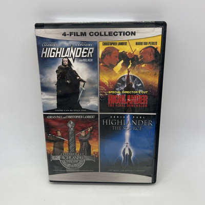 Highlander 4 Film Collection DVD 2015 Final Dimension Endgame The Source