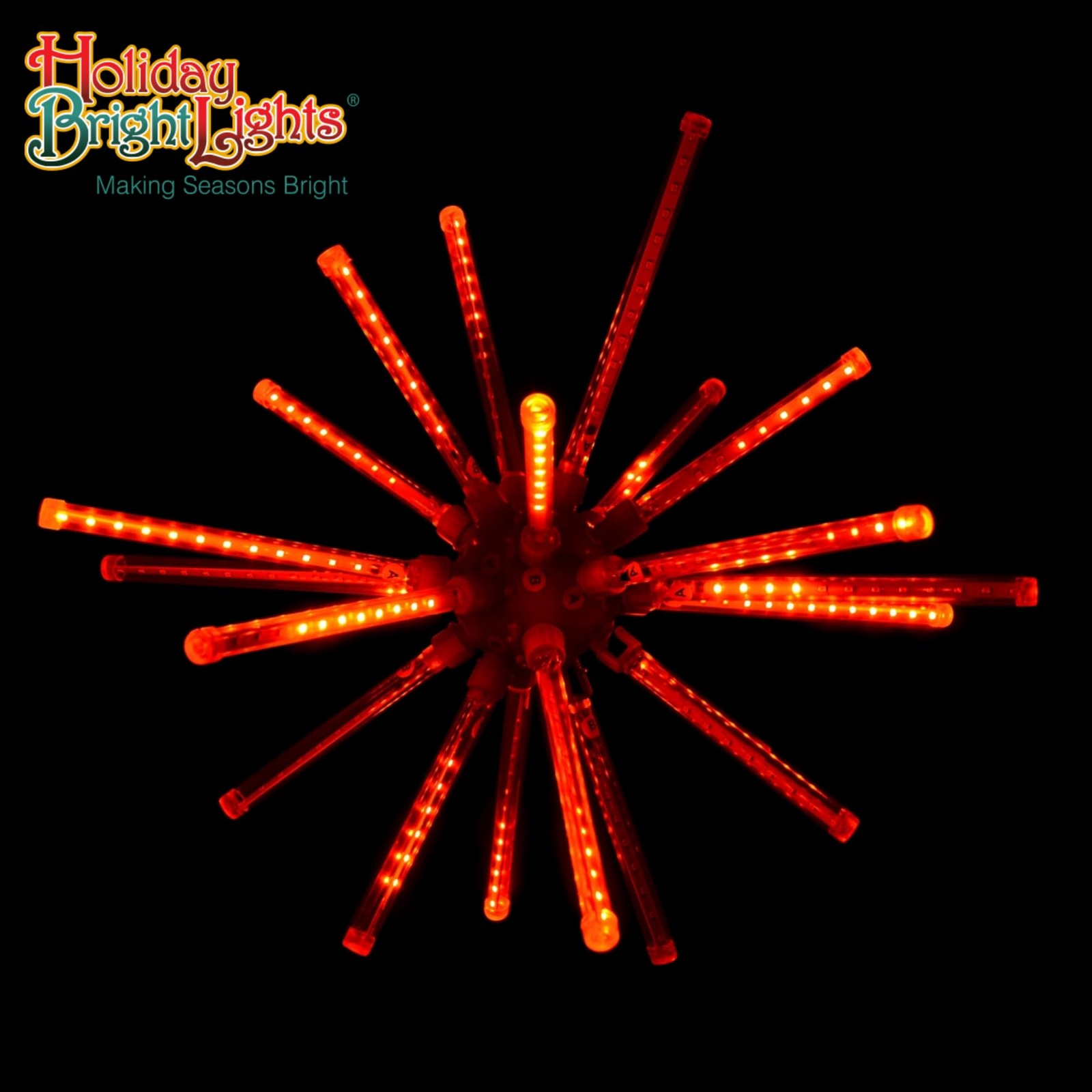 Holiday Bright Lights LED 20" Indoor/Outdoor Meteor Burst Combo A - Red