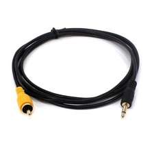 3.5mm 1/8 Inch Mono Male Plug To RCA Male Jack Audio Cable Cord Gold Plated 6ft