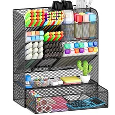 Desk Organizers and Accessories, Pen Holder for Desk Organizer with Drawer, D...