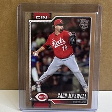 Topps 2026 Series 1 [Gold Rookie Serial Numbered] Zach Maxwell #143 Reds